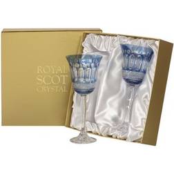 Royal Scot Crystal Belgravia 2 Sky Wine Glass