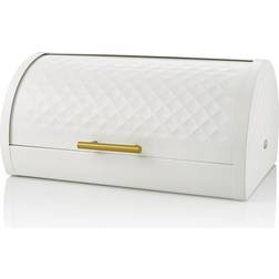 Swan White Diamond Pattern Gatsby Bin Bread Box