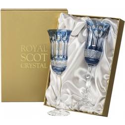 Royal Scot Crystal Belgravia 2 Sky Champagne Glass