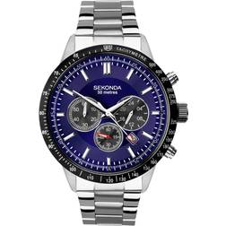 Sekonda Hero Chronograph Blue Bracelet 1970