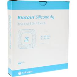 Coloplast BIATAIN Silicone Ag Schaumverband 12,5x12,5 5 St.
