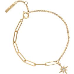 Olivia Burton Celestial North Star Mismatch Bracelet - Gold/Transparent