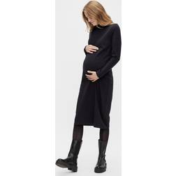 Mamalicious Eva Jersey High Neck Maternity Dress, Black