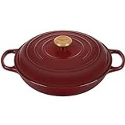 Le Creuset 3.5-Qt. Signature Enameled Cast Iron Braiser Rhone with lid