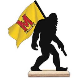 Fan Creations Maryland Terrapins Team Logo Bigfoot Silhouette Desktop Art