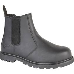 grafters 10 UK, Black Mens Safety Chelsea Boots