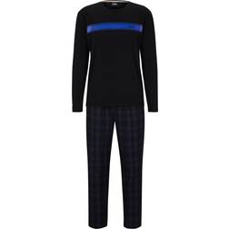 HUGO BOSS Bodywear Urban Cotton-Poplin Pyjama Pants Blue