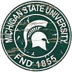 Fan Creations "Michigan State Spartans 23.5" Distressed Round Sign"