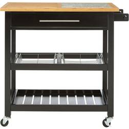 Premier Housewares Wide Kitchen Trolley Table