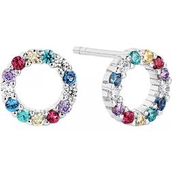 Sif Jakobs Biella Uno Piccolo Earrings - Silver/Multicolour