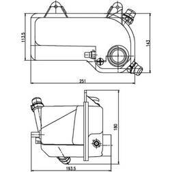 Mahle Ausgleichsbehälter, Kühlmittel Original CRT 204