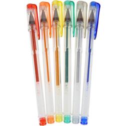 6x Glitter Gel Pens Kids School Stationary B00P0ZRFRG STA1467