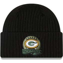 New Era Youth Black Green Bay Packers 2022 Salute To Service Knit Hat