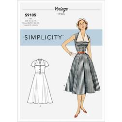 Simplicity sewing pattern 9105 women h5 6-8-10-12-14