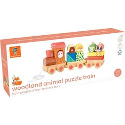 Orange Tree Toys Woodland Puzzle Train