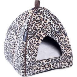Petface Mollies Luxury Leopard Print Cat Igloo