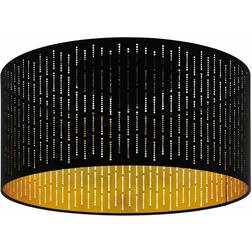 Loops Black Shade Ceiling Flush Light