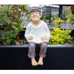 Garden Mile Grandfather Grandparent Statue Grandad Figurine