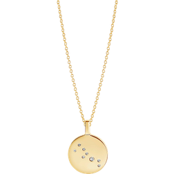 Sif Jakobs Pendant Zodiaco Taurus Necklace - Gold/Transparent