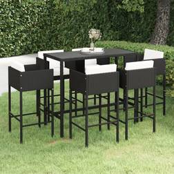 vidaXL 7 Poly Outdoor Bar Set