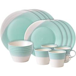 Royal Doulton 1815 Aqua 16 Dinner Set