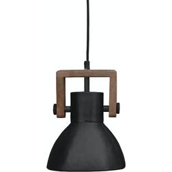 PR Home Ashby Single Black Pendant Lamp 19cm