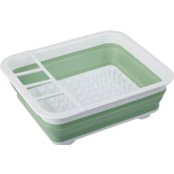 Premier Housewares Green White Collapsible Dish Drainer