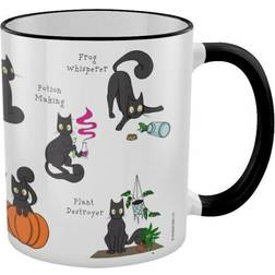 Grindstore Behaviour Of A Spooky Cat Two Tone Cup