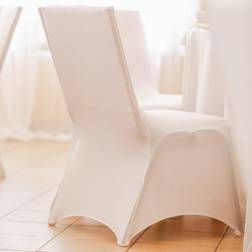 OHS Banquet Stretch Loose Chair Cover White