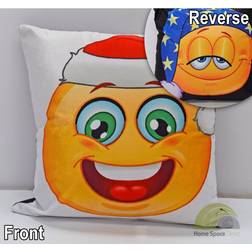 Rapport Smiley Face Square Scatter Cushion Cover Multicolour