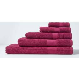 Homescapes Burgundy, 500 Bath Towel Red