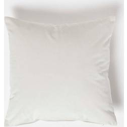 Homescapes Velvet Cushion Super Microfibre Insert Complete Decoration Pillows White