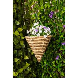 Garden Mile Cornrope Cone Basket Artificial Plant