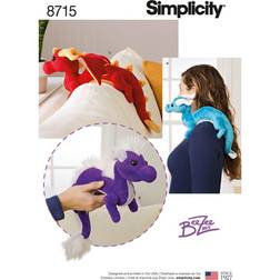 Simplicity Pattern 8715 stuffed dragons