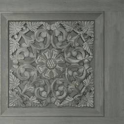 Fine Decor Carved Panel Charcoal Wallpaper