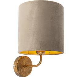 QAZQA Vintage gold with Wall light