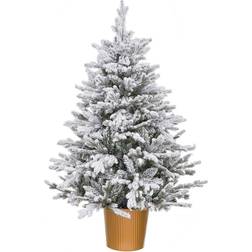 BigBuy Christmas Golden Polyethylene Snowfall Christmas Tree 120cm