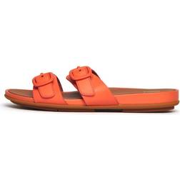 Fitflop Gracie Buckle Leather Womens Orange