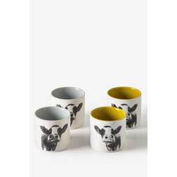 of 4 Sketch Moo Egg Cup