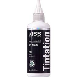 Kiss Colors & Care Tintation Semi-Permanent Hair Color Dye JET BLACK