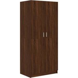 vidaXL 815353 Brown Oak Wardrobe 80x180cm