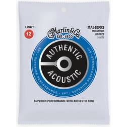 Martin Strings MA540PK3 Authentic SP Phosphor Bronze 3-Pack