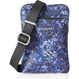 Baggallini Securtex Anti-Theft Activity Crossbody Bag - Indigo Petal