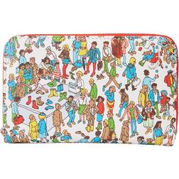 Loungefly Where’s Waldo Allover Print Zip Around Wallet