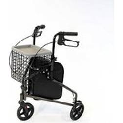 NRS Healthcare 3 Wheel Steel Rollator Silver