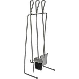 Ivyline Pewter Linear Companion Set H73cm W27cm