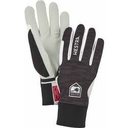 Hestra Windstopper Active Grip 5 Finger Gloves - Black Print