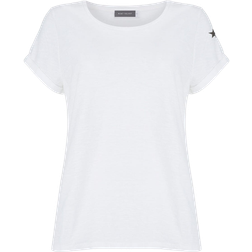 Mint Velvet Cotton Star T-shirt - Ivory