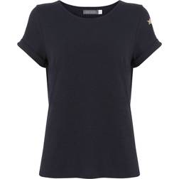 Mint Velvet Cotton Star T-shirt - Navy