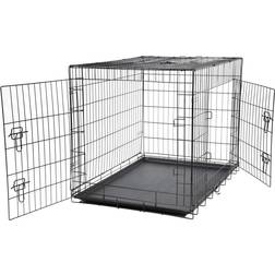 Bunty Metal Dog Cage Crate Bed Portable Pet Puppy Training